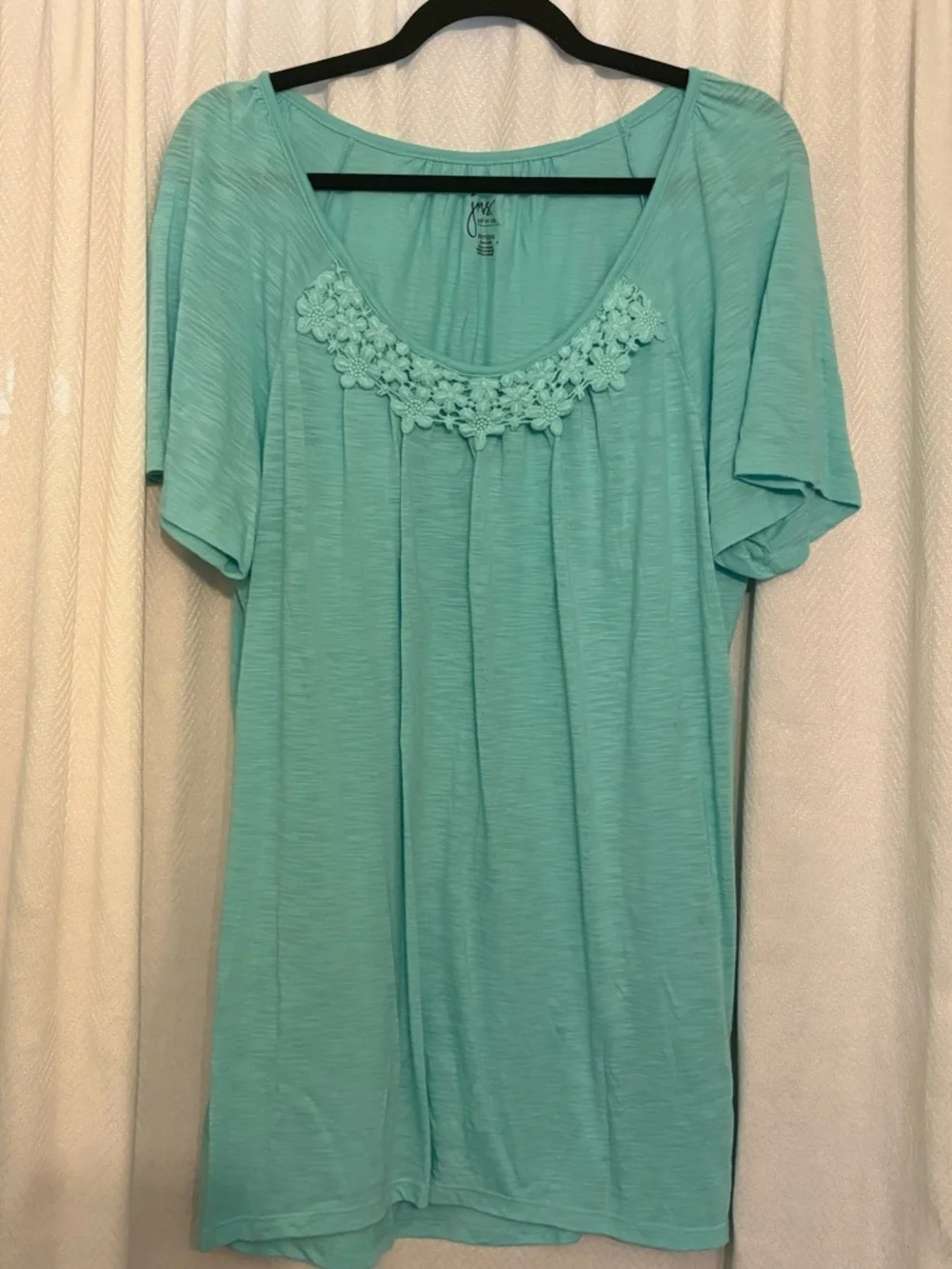 Just My Size Teal Tunic Top - Picture 1 of 2